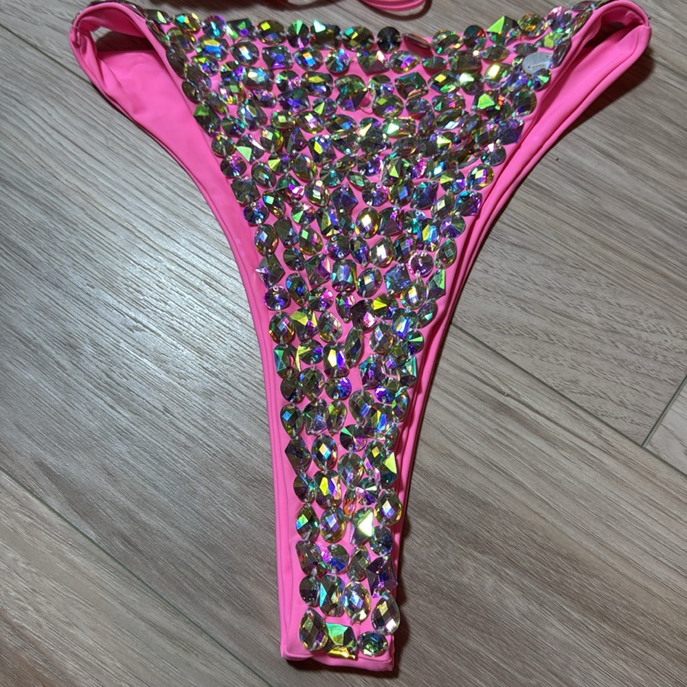 Pink Rhinestone Rave Set - Picture 3 of 4